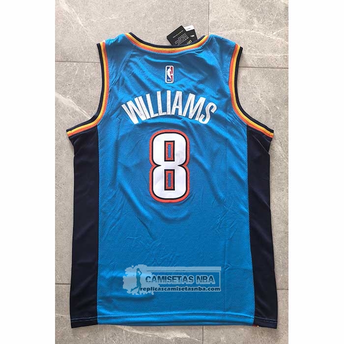 Camiseta Oklahoma City Thunder Jalen Williams NO 8 Icon 2024-25 Azul
